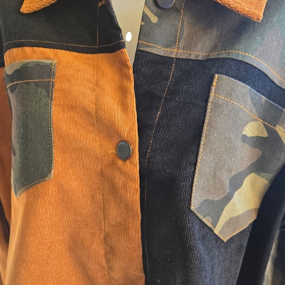 SHEIN Camouflage and Brown Utility Jacket - Picture 6 of 13